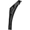 Ekena Millwork Crawley Wrought Iron Bracket, (Triple center brace), Antiqued Silver 2"W x 10"D x 12"H BKTM02X10X12TCRASV - alternate 1